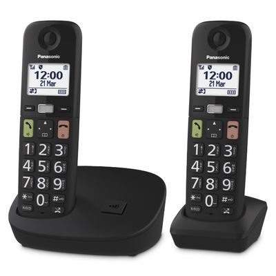 Panasonic dect kx-tgu112exb duo black Panasonic