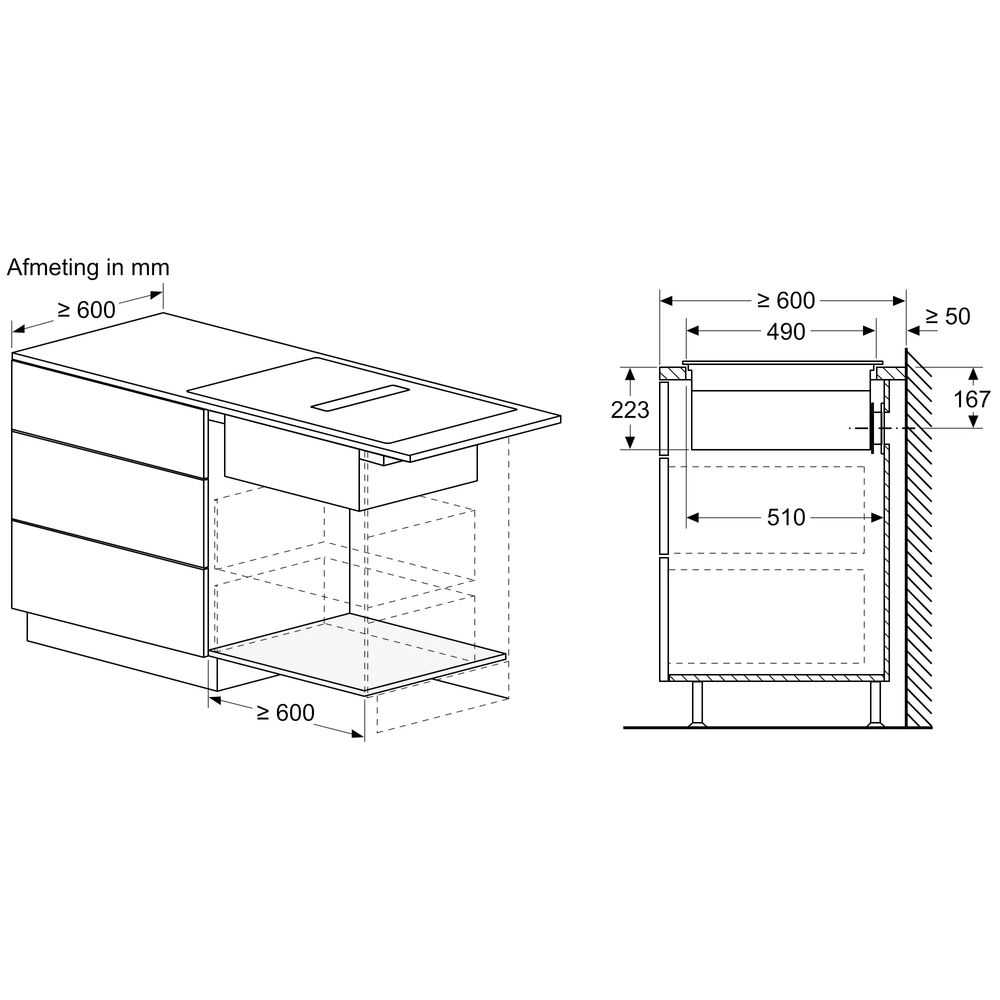 Bosch Kookplaat met afzuiging PVQ731F15E