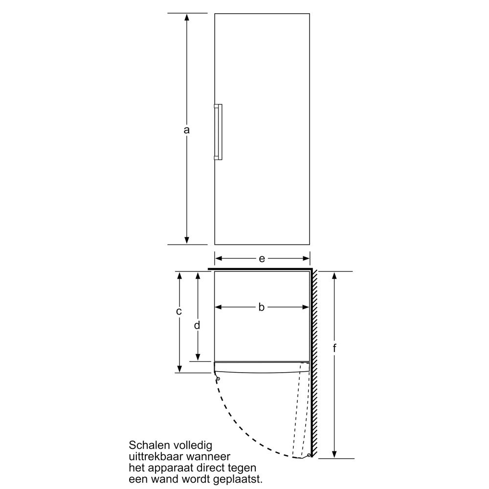 Bosch Diepvriezer vrijstaand GSN58AWDV