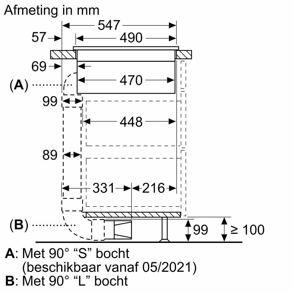 Bosch Kookplaat met afzuiging PVQ811F15E