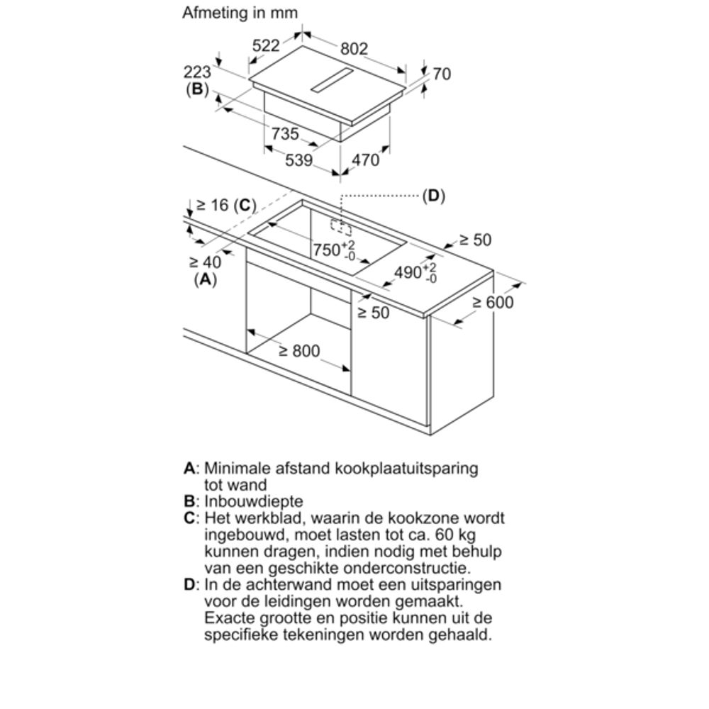 Bosch Kookplaat met afzuiging PVQ811F15E