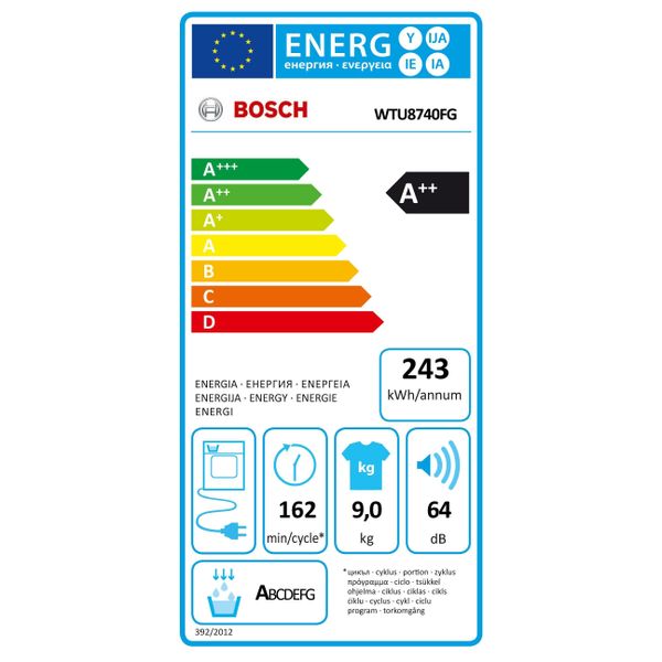 Bosch WTU8740FG