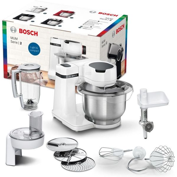 Bosch Serie 2 Compacte keukenrobot MUM 700 W Wit, wit