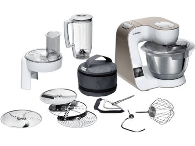 Serie 4 Keukenrobot met weegschaal MUM 5 1000 W Wit, Champagne