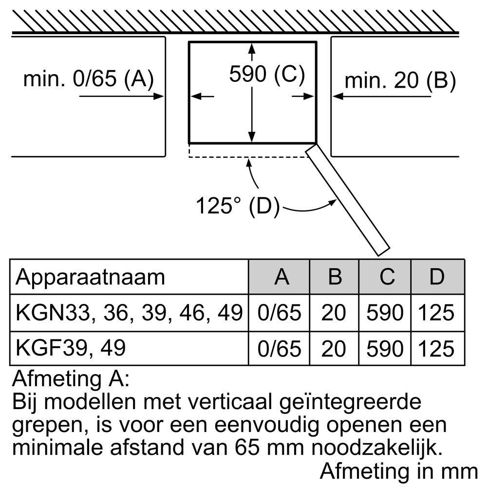 Bosch Koelkast vrijstaand KGN36IZEA