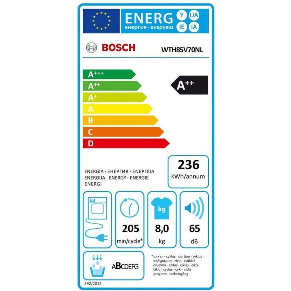 Bosch Wasdroogcombinaties WAN28292FG + WTH85V05FG