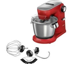 Serie 8 Compacte keukenrobot OptiMUM 1600 W Rood, zilver Bosch