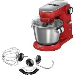 Bosch Serie 8 Compacte keukenrobot OptiMUM 1600 W Rood, zilver