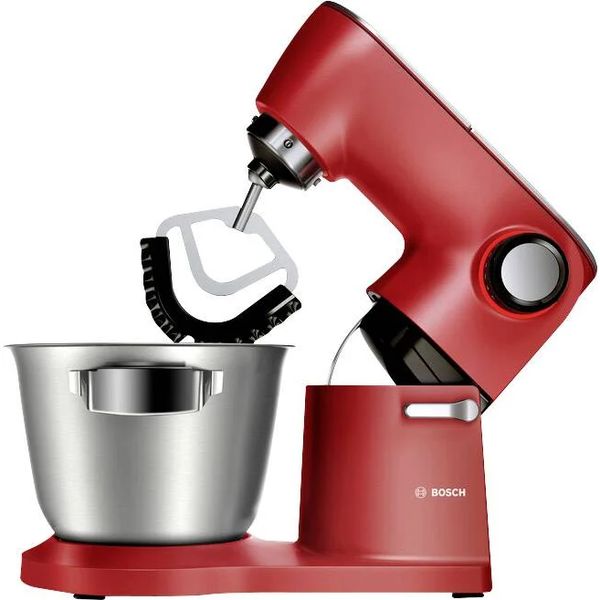 Bosch Serie 8 Compacte keukenrobot OptiMUM 1600 W Rood, zilver