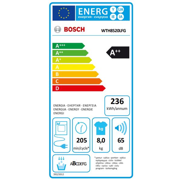 Bosch WTH8520LFG