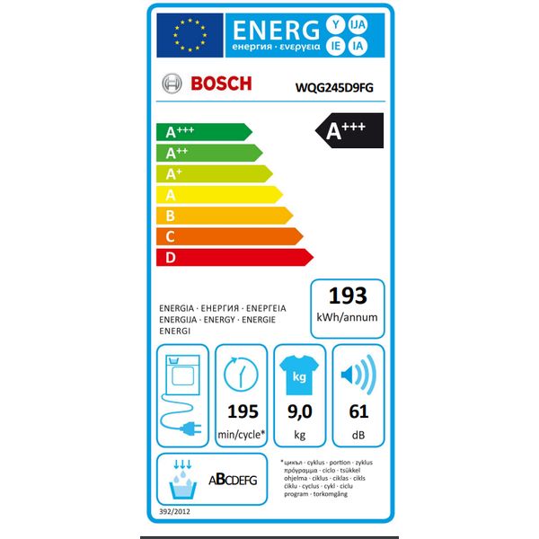 Bosch WQG245D9FG 