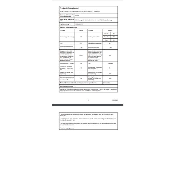 Bosch SMS6ZBI07E 