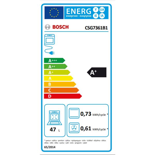 Bosch CSG7361B1 Zwart