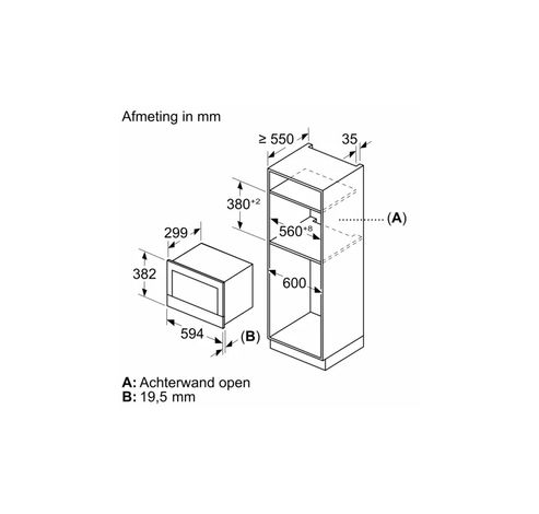 BFR7221B1 Serie 8 Inbouwmagnetron Zwart  Bosch