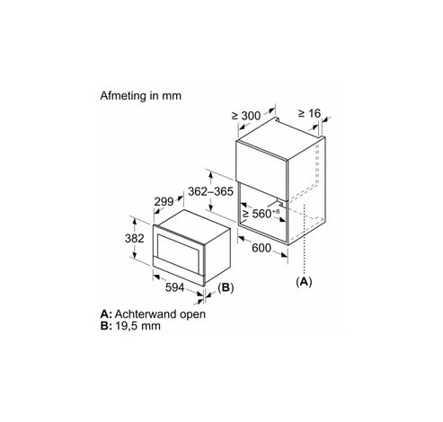 BFR7221B1 Serie 8 Inbouwmagnetron Zwart  Bosch