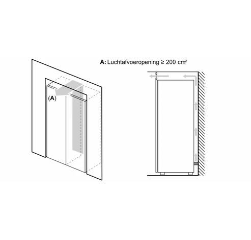 GSN36VLEP Serie 4 Vrijstaande vriezer 186 x 60 cm RVS look  Bosch