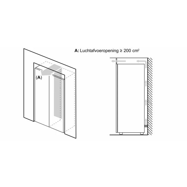 Bosch GSN36VLEP Serie 4 Vrijstaande vriezer 186 x 60 cm RVS look