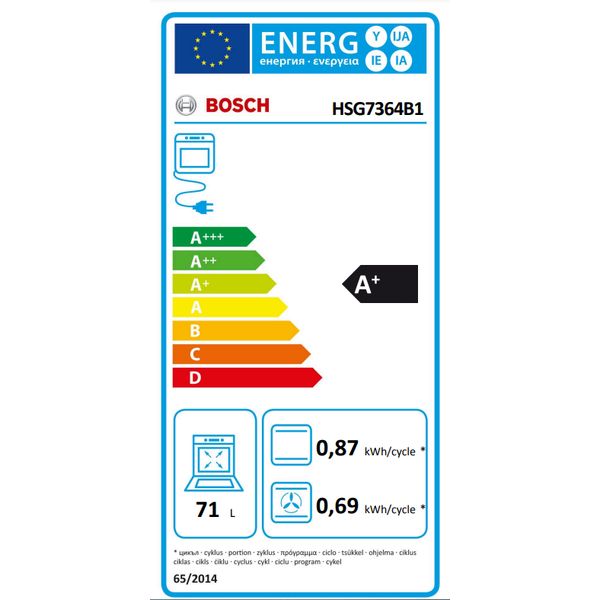 Bosch HSG7364B1 Serie 8 Combi stoomoven 60 x 60 cm Zwart