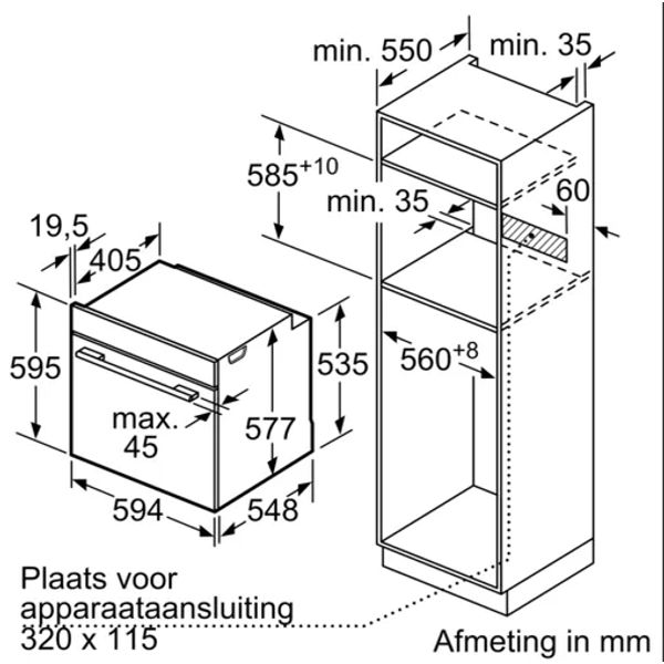 Bosch HRG7361B1 Zwart