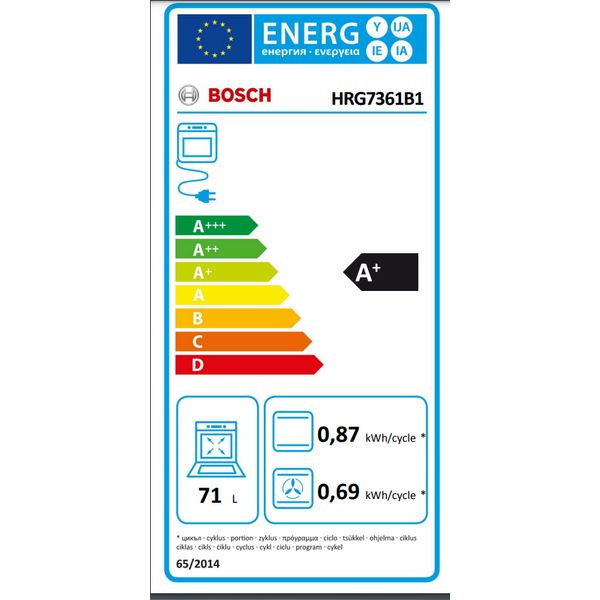 Bosch HRG7361B1 Zwart