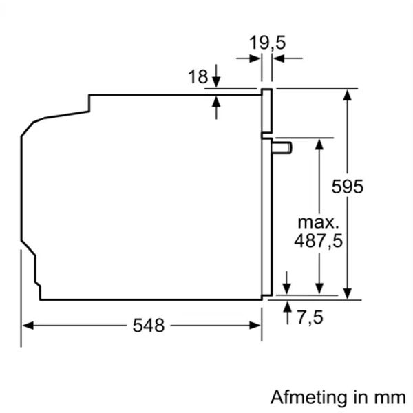 Bosch HBG7241B1 Zwart