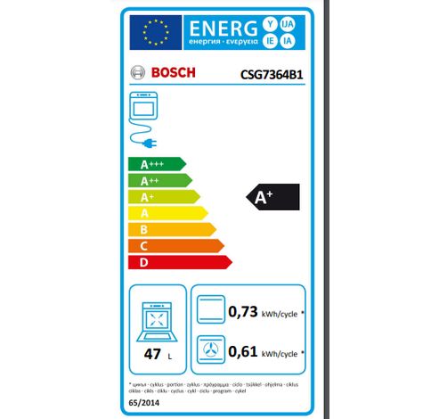 CSG7364B1 Zwart  Bosch