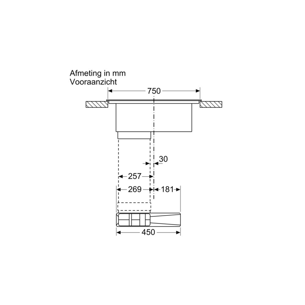 Bosch Kookplaat met afzuiging PVS811B16E