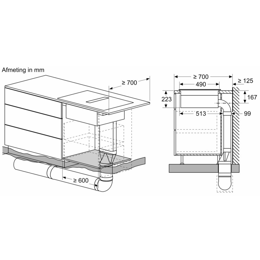 Bosch Kookplaat met afzuiging PVS811B16E