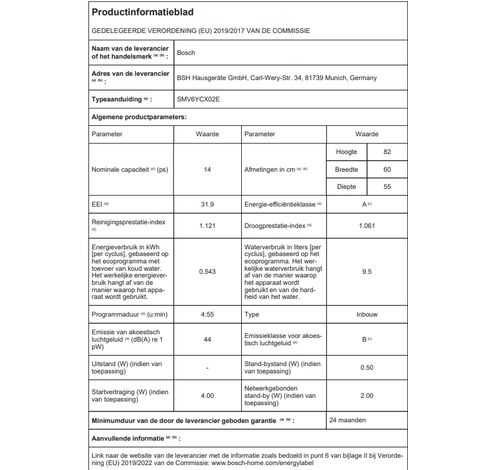 SMV6YCX02E   Bosch