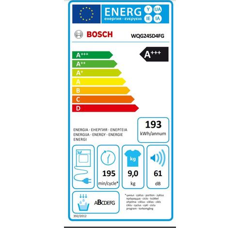 WQG245D4FG   Bosch