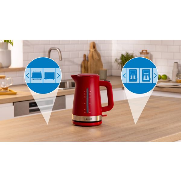 MyMoment Waterkoker 1.7 l Rood Bosch