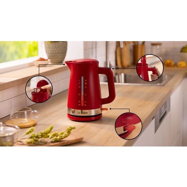 MyMoment Waterkoker 1.7 l Rood Bosch