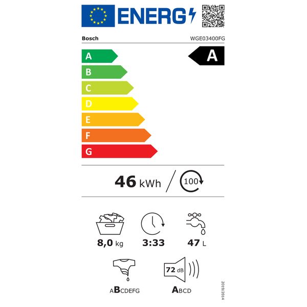 Bosch WGE03400FG