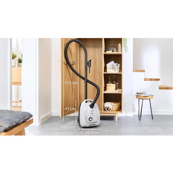 Bosch BGL38WH2 Serie 4 Stofzuiger met zak Wit