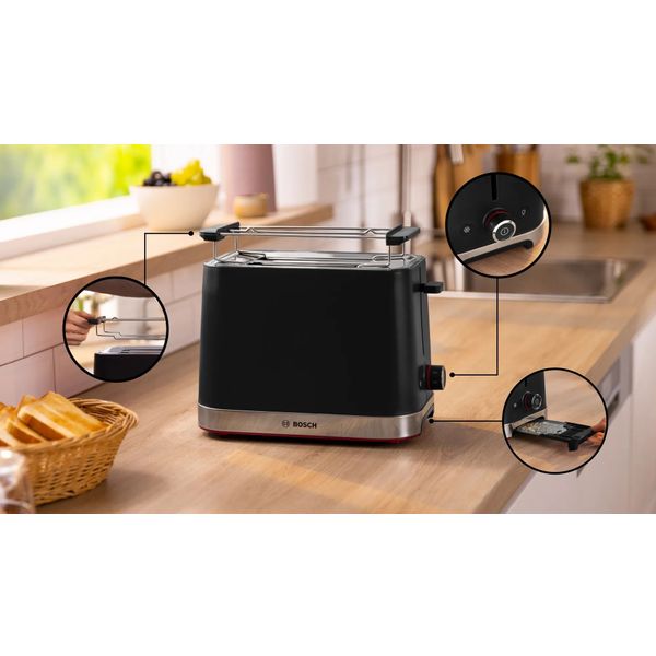 TAT4M223 MyMoment Compact toaster Black 