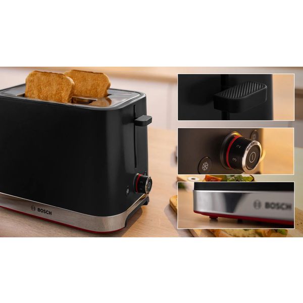 Bosch TAT4M223 MyMoment Compact toaster Black