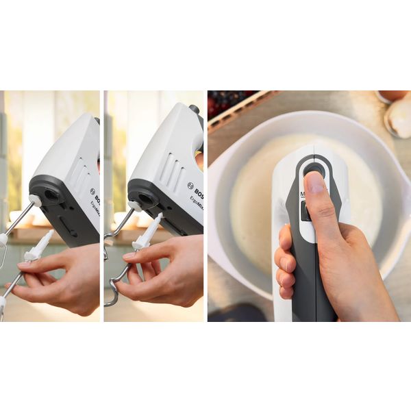 Bosch MFQ37400 Handmixer ErgoMixx 750 W Wit, Grijs