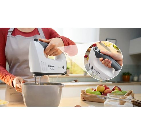 MFQ37480 Handmixer ErgoMixx 750 W Wit, Grijs  Bosch