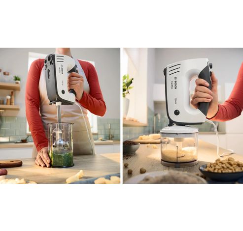 MFQ37480 Handmixer ErgoMixx 750 W Wit, Grijs  Bosch