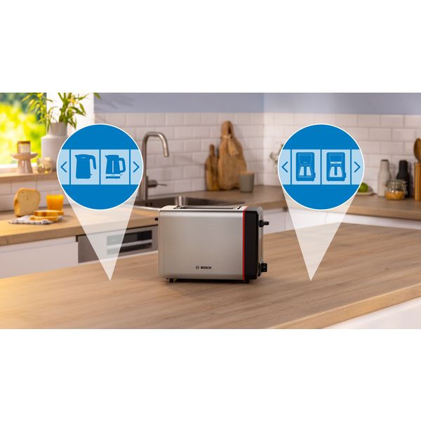 Bosch TAT5M420 Toaster Compact MyMoment RVS