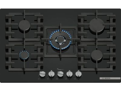 PPQ7A6I40 Serie 6 Gaskookplaat 75 cm Hardglas, Zwart