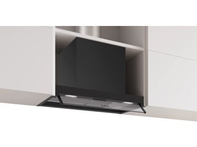 DBB65CC60 Serie 4 Geïntegreerde design dampkap 60 cm helder glas, Matzwart