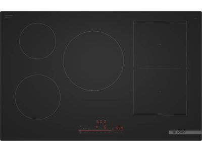 PVW81CHB1E Serie 6 Inductiekookplaat 80 cm Matzwart, Opbouw zonder kader