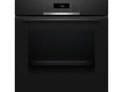 HQG572EB3 Serie 4 Multifunctionele oven met toegevoegde stoom 60 x 60 cm Zwart