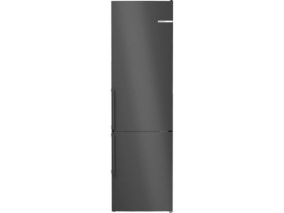 KGN39VXCT Serie 4 Vrijstaande koel-vriescombinatie met bottom-freezer 203 x 60 cm Zwart geborsteld staal anti-fingerprint, Total No Frost