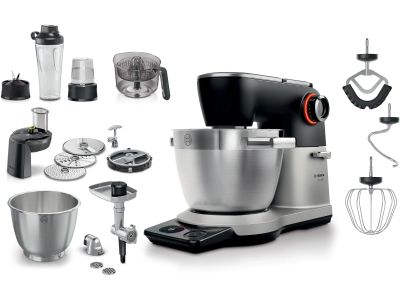 MUMS8ZS60 Serie 8 Keukenrobot met weegschaal 1800 W Zilver, Zwart