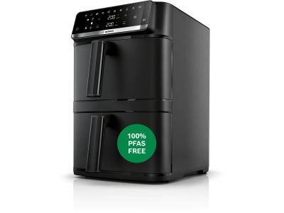 MAFD661B0 Serie 6 Double Stack Drawer Air Fryer Zwart