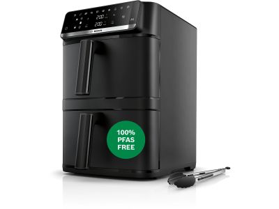 Serie 6 Double Stack Drawer Air Fryer Zwart