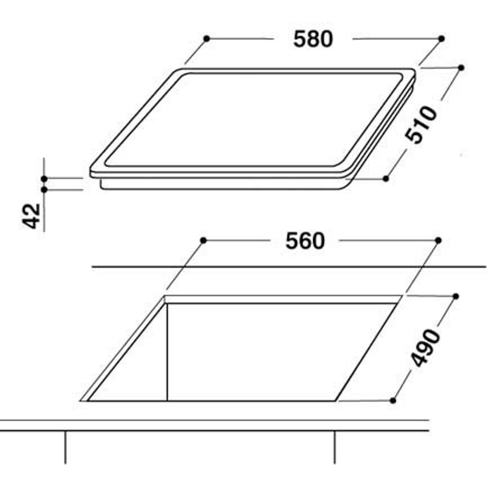 Whirlpool Kookplaat AKT 8130 LX