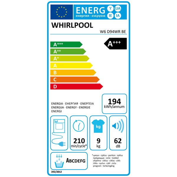 Whirlpool W6 D94WR BE